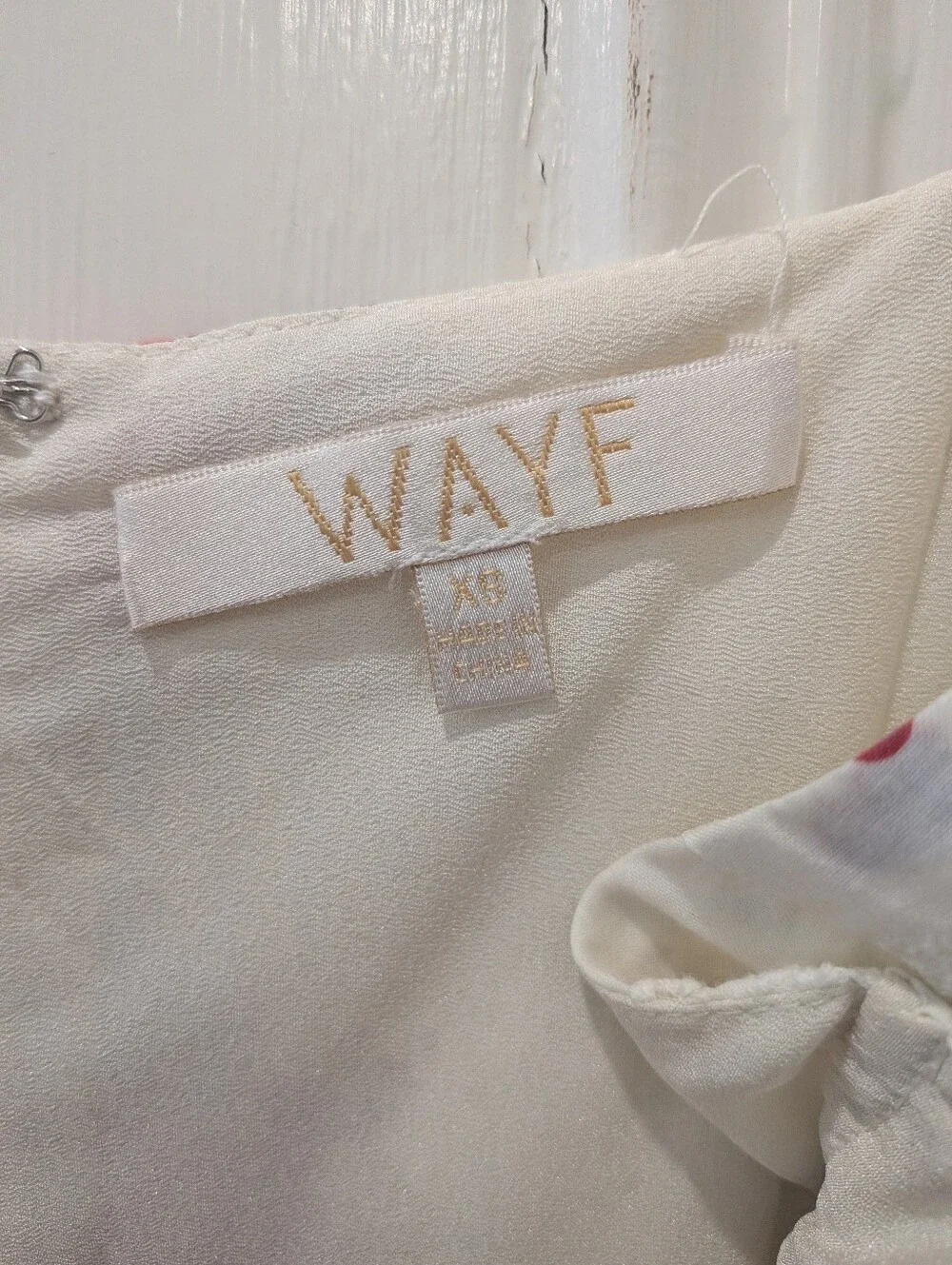 WAYF handkerchief Cottagecore Eyelet White Floral Midi Dress | Xs